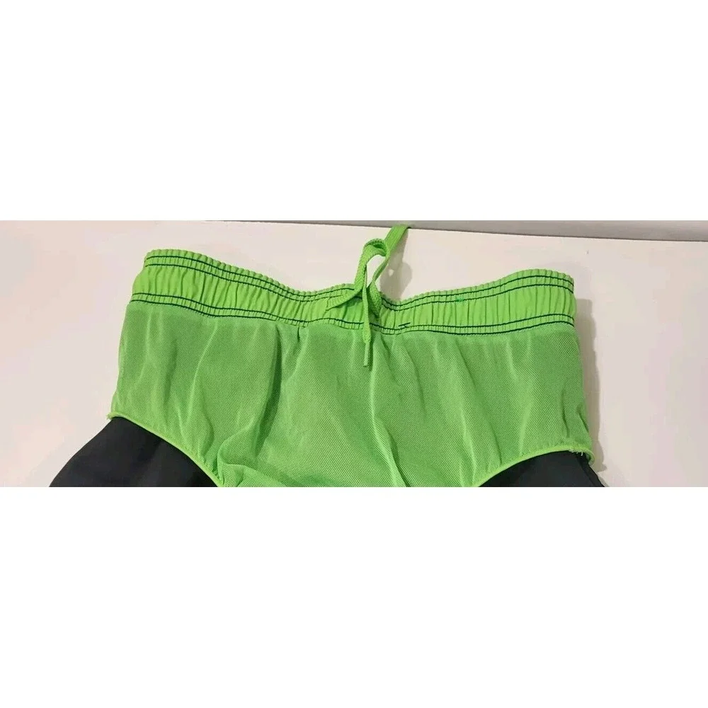 Speedos Men's Swim Trunks,‎ Black / Green Trim Design, Size XL